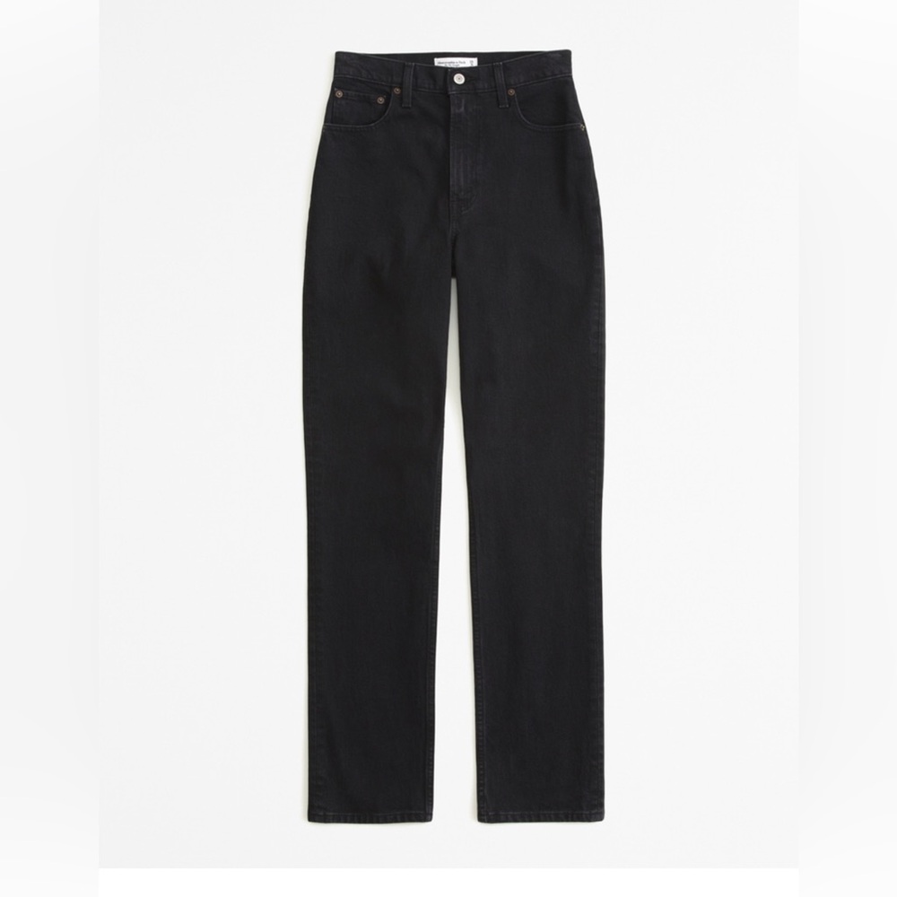 Ultra High Rise 90s Straight Jean - Saturated Black LONG